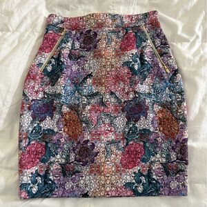 H&M Multicolor Business Casual Skirt- Size 6